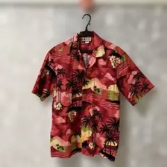 Aloha Republic 半袖アロハシャツ M 赤