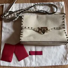 VALENTINO ロックスダッズ ショルダーバッグ 白