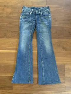 somethingフレアデニムパンツ