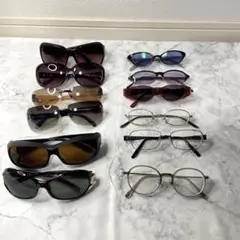 サングラス　メガネ 12点セット　おまとめ 眼鏡　度付き　メンズ　レディース