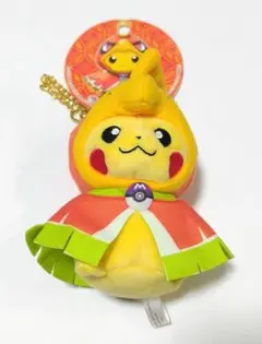 2016年限定【タグ完備】ホウオウ&ルギアポンチョを着たピカチュウぬいぐるみ 2016年限定【タグ完備】ホウオウ&ルギアポンチョを着た