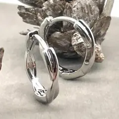 フープピアス メンズ シルバー925 リングピアス 新品 S 【PN258-2】