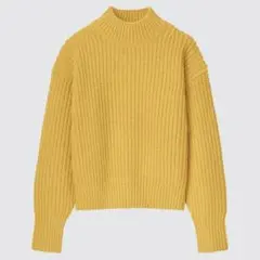 uniqlo low-gauge knit sweater L yellow