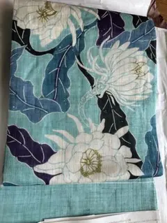 新品 紋紗 栗山吉三郎デザイン 月下美人 夏着物 仕付け糸付 お召 1902 fit=scale-down,w=1200