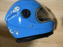 【美品】子ども用ヘルメット バイク　モトクロス青 パンダデザイン