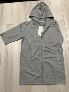 MENZ-STYLE メンズスタイル ５分丈 半袖パーカー 上着 グレー 新品