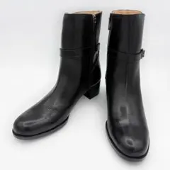 美品！リーガル　ショートブーツ　レザー　24.5 黒　サイドジップ　 日本製　1