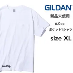【ギルダン】新品未使用 ウルトラコットン ポケット付半袖Tシャツ 白 XL