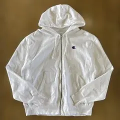 champion REVERSE WEAVE フルジップパーカー 白 Lサイズ