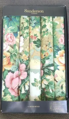 Sandersonサンダーソン 座布団カバー 5枚セット/クッションカバー　新品