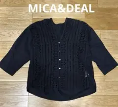 MICA&DEAL レース ブラウス コットン　ブラック