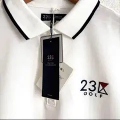 23区GOLFゴルフ【新品未使用】ポロシャツタグUVケア 吸水速乾 半袖 刺繍