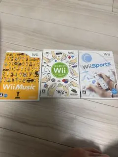 Wiiソフト3本セットWii Music/はじめてのWii/Wii Sports