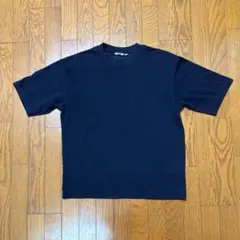 UNIQLOのエアリズムコットンオーバーサイズTシャツ/5分袖 ブラック M