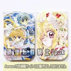 神風怪盗ジャンヌ 原作絵 缶バッジ スクエア缶バッジ 2点セット 新品未開封