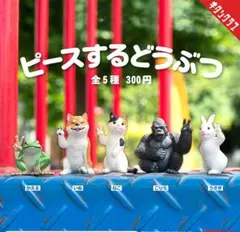 ガチャ　ピースするどうぶつ　フルコンプ