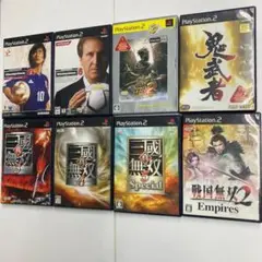 PS2 ゲームソフト 8セット ウイニングイレブン 三国無双 戦国無双 鬼武者