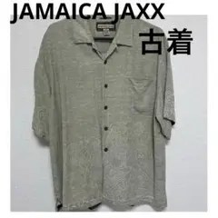 JAMAICA JAXX 古着　メンズ　カーキ開襟シャツ