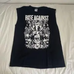 RISE AGAINST ノースリーブタンクトップ ブラック
