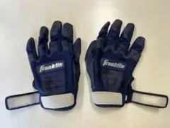 Franklin バッティング用手袋 ネイビー