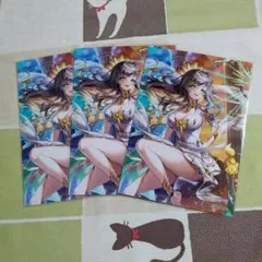 白猫プロジェクト ハルジオン ブロマイドB 3点 ネコミミくじ2025