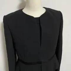 礼服喪服ブラックフォーマル　ユキ トリイ ジャケット ワンピース 7号