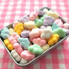 【431】100個 デコパーツ ミニチュア くもミニサイズ ミックス まとめ売り