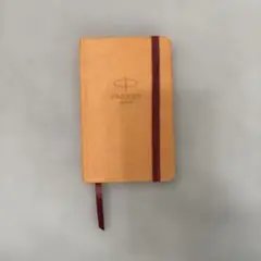 Parker レザー風ノート ゴムバンド付き