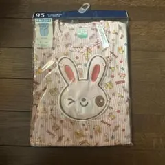 ウサギ刺繍 半袖パジャマ 95cm