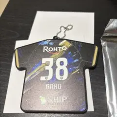 ガンバ大阪　38 名和田　EXPOユニ型ラバーコースターキーホルダー