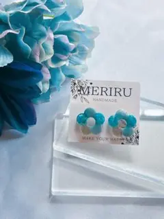 【匿名配送】本物のお花が入った ピアス　イヤリング