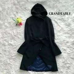 【極美品】GRANDTABLE ロングコート カシミヤ ベルテッド ブラック M