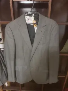 グレー ビジネスジャケット スラックスセット