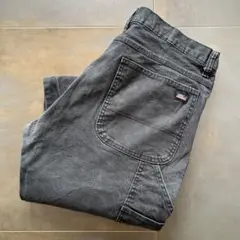 36×32　Dickies ディッキーズ　ペインターパンツ　ブラック　フェード