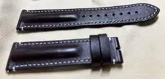 【未使用】MORELLATO ダークブラウン レザーベルト22mm