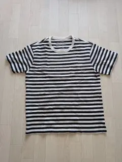無印良品　MUJI　無印　Tシャツ　ボーダー　半袖