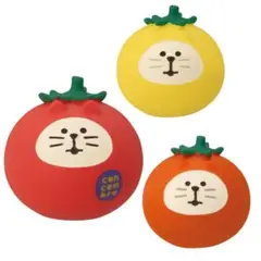 新品 デコレ コンコンブル おやさい猫だるま 3点セット とまと ミニトマト
