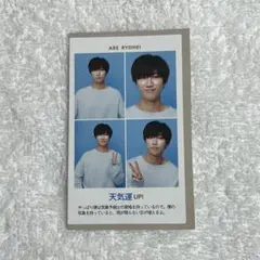 週刊TVガイド　開運証明写真　阿部亮平（向井康二）