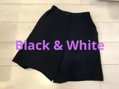 【Black & White】ゴルフパンツ ショートパンツ