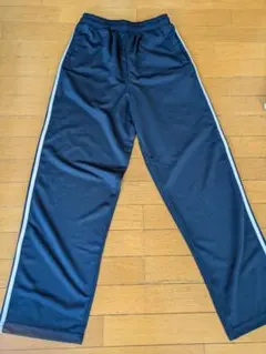 ネイビー ライン入りジャージ パンツ LL