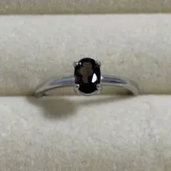 天然石 スモーキー フリーサイズ リング 指輪✨️