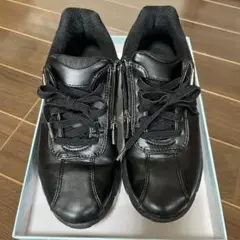 ブラック ウォーキングシューズ ASICS RAKU WALK