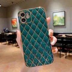 iphone15ケース　ダークグリーン　耐衝撃 iphoneケース