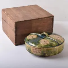 古瀬戸　織部　時代抹茶茶碗　江戸末〜明治〈検 絵志野　加藤春岱　美濃焼 古瀬戸 織部 時代抹茶茶碗 江戸末〜明治〈検 絵志野 加藤春岱