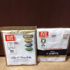 新品 BVD ランニング 丸首 半袖 Tシャツ M 2枚セット 白 綿100%