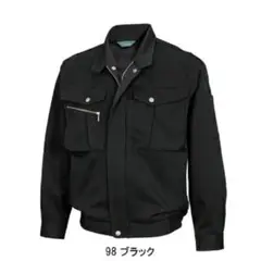No7116 長袖ブルゾン 98.ブラック M-1着