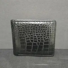美品 イタリア製■　RAYMOND VALERIO 　2つ折りサイフ　ブラック