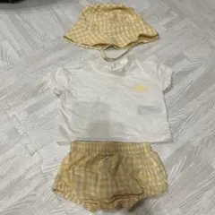 GAPベビー服　黄色のチェック柄