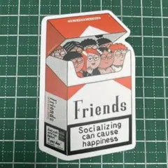 Friends 防水ステッカー Socializing