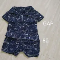 GAP 80 ネイビーロンパース